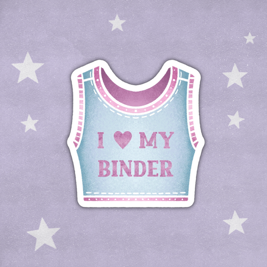 I Love My Binder Sticker