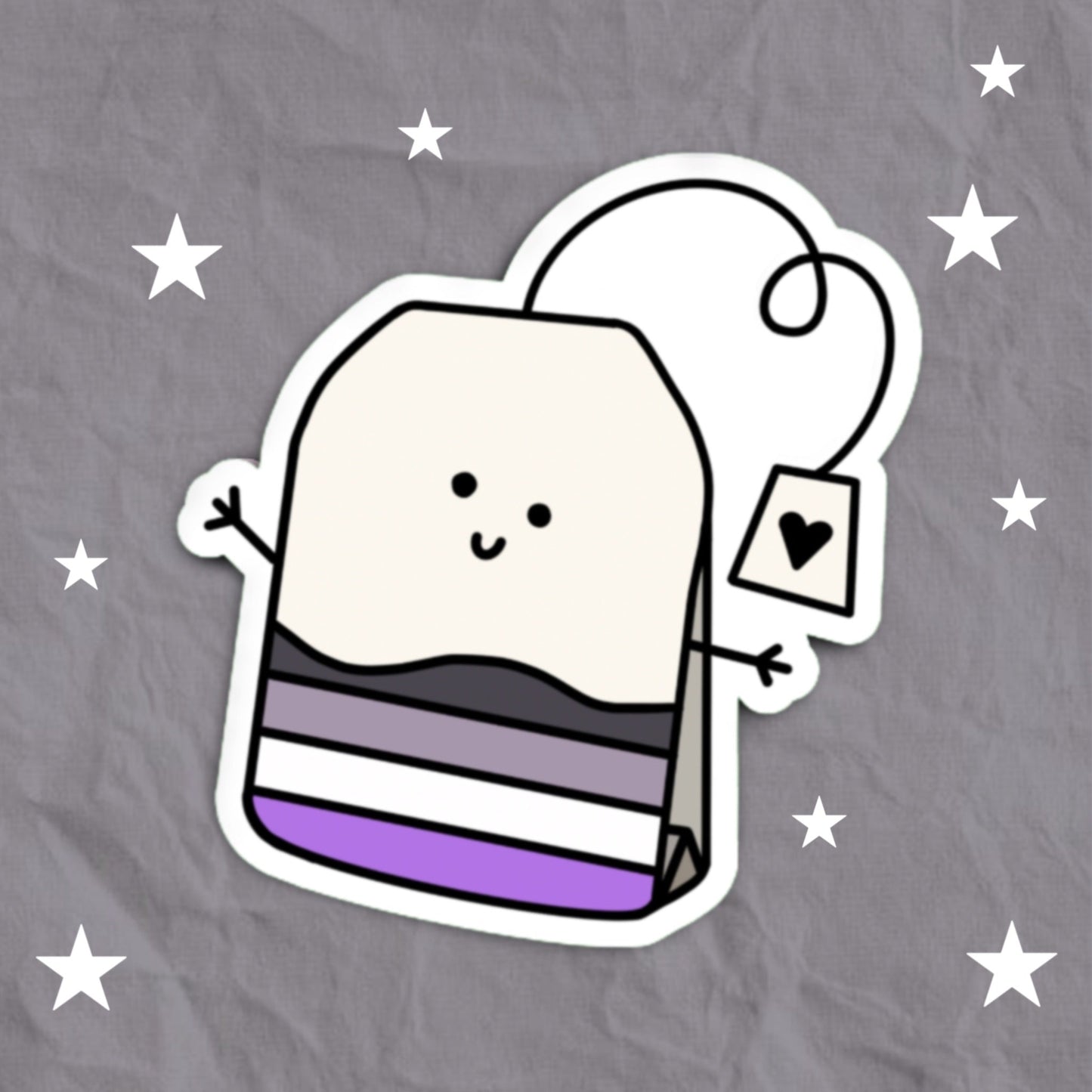 LGBTQIA+ Flag Teabag Stickers